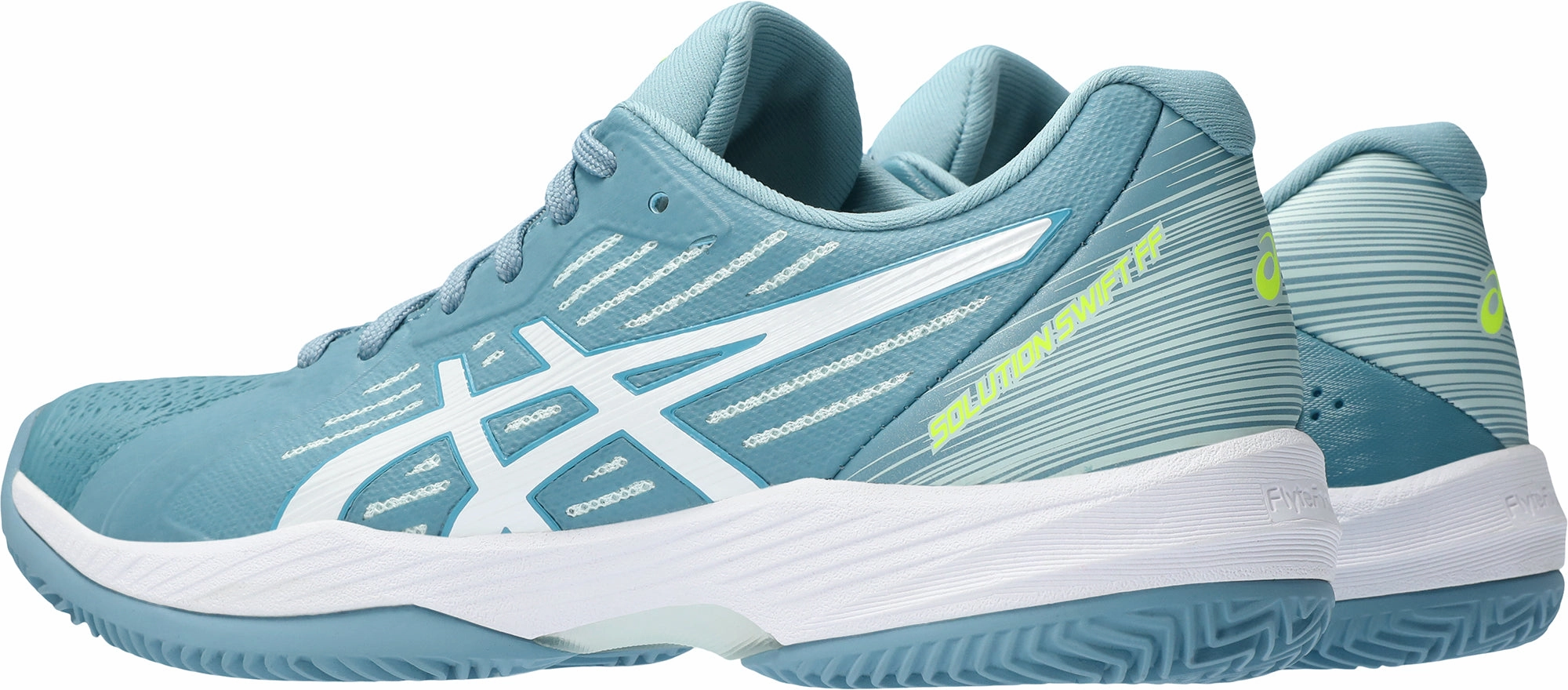 Asics Solution Swift FF Clay Womens Tennis Shoes - Blue Agility Step Eco Friendly Upper