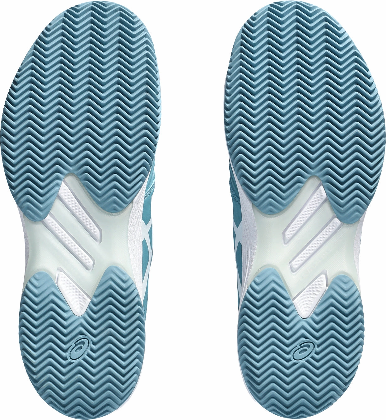 Elastic Gusset Flex Forged Sole Design Asics Solution Swift FF Clay Womens Tennis Shoes - Blue