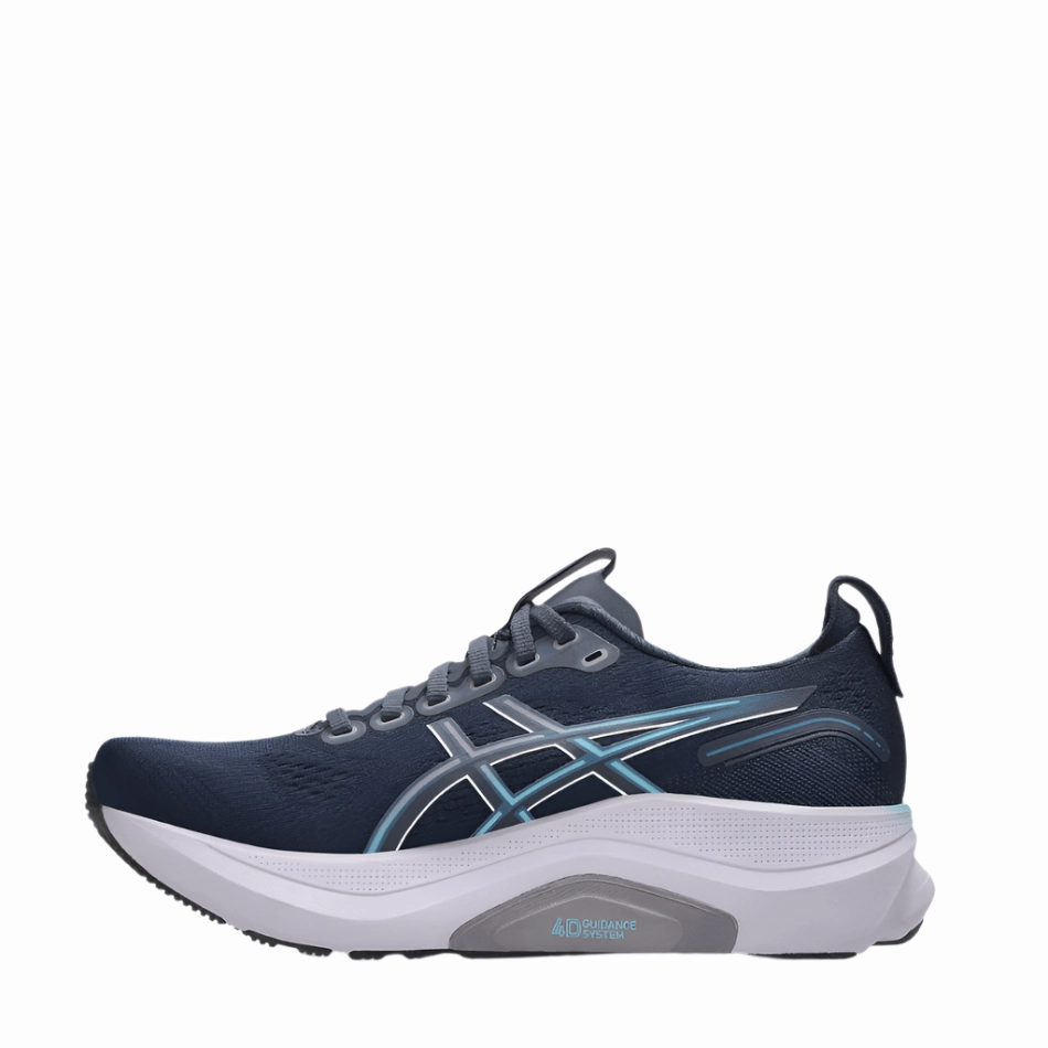 ASICS Women's GEL-KAYANO 32 Running Shoes in Midnight/Stillwater AW25 mood enhancement