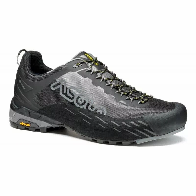 Smooth Finish Asolo Eldo GV A01058-385 Men's US 11 Black Gray Waterproof Hiking Shoes ZPO2418