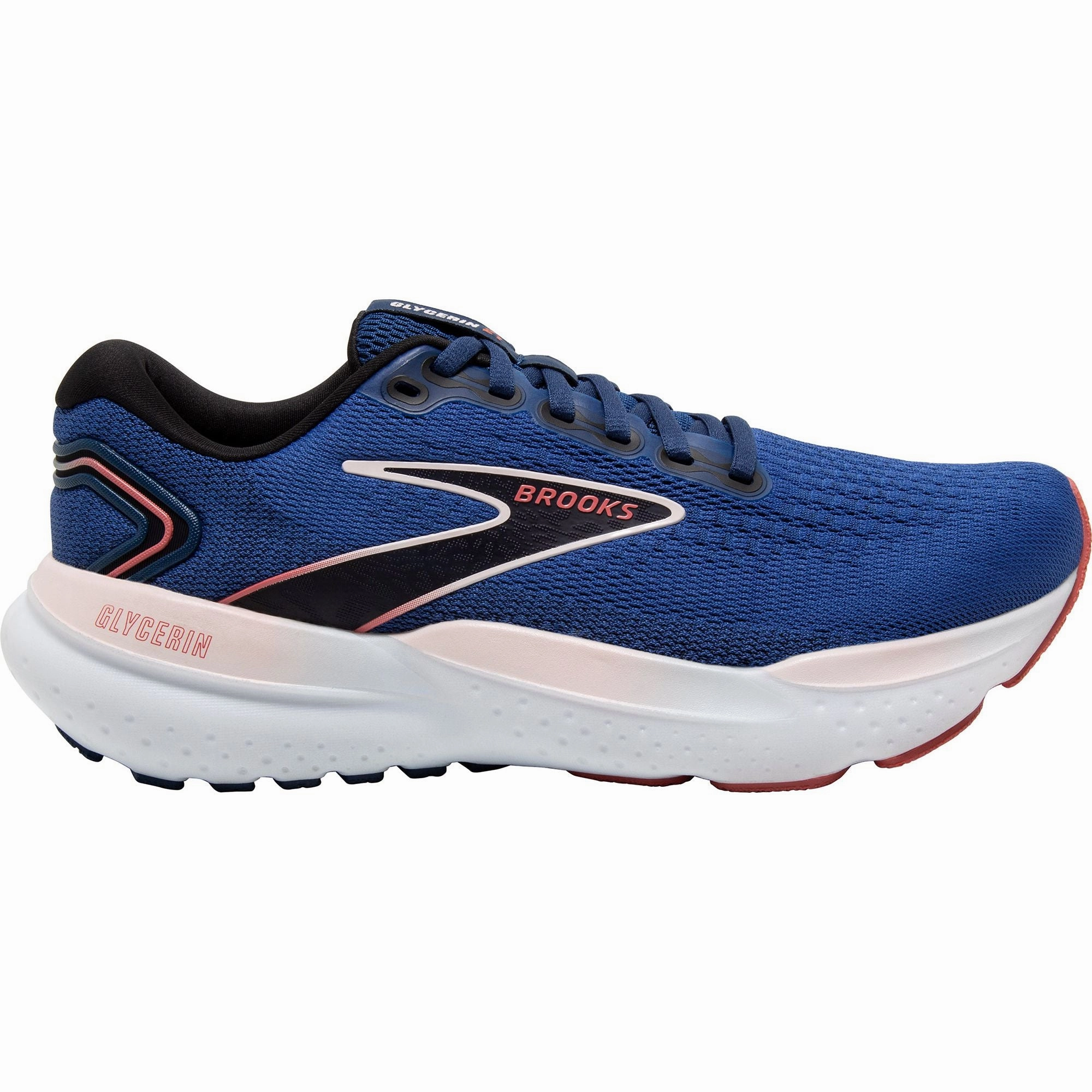 Flexible Grooves Brooks Glycerin 21 WIDE FIT Womens Running Shoes - Blue