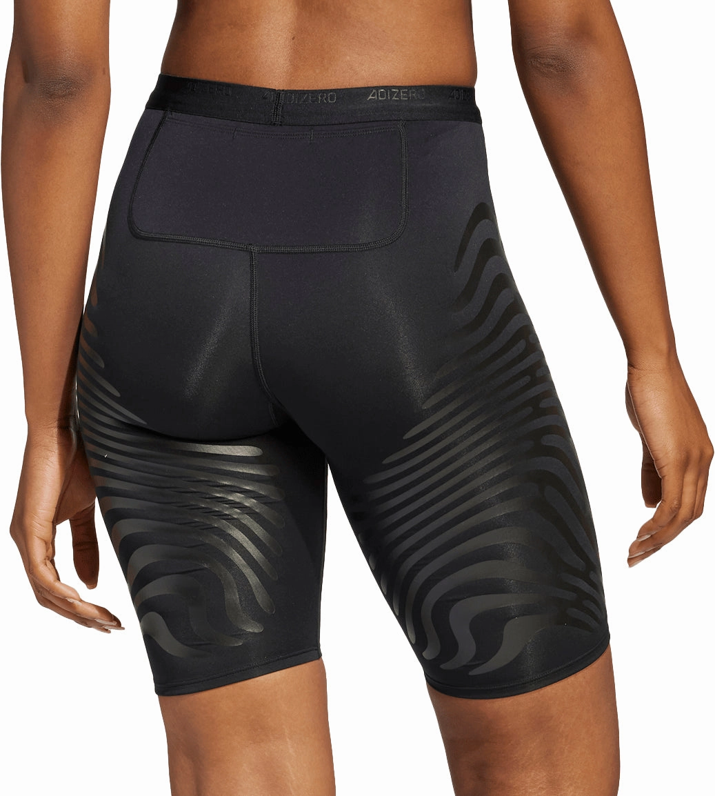 Day Comfort adidas Adizero Control Womens Short Running Tights - Black
