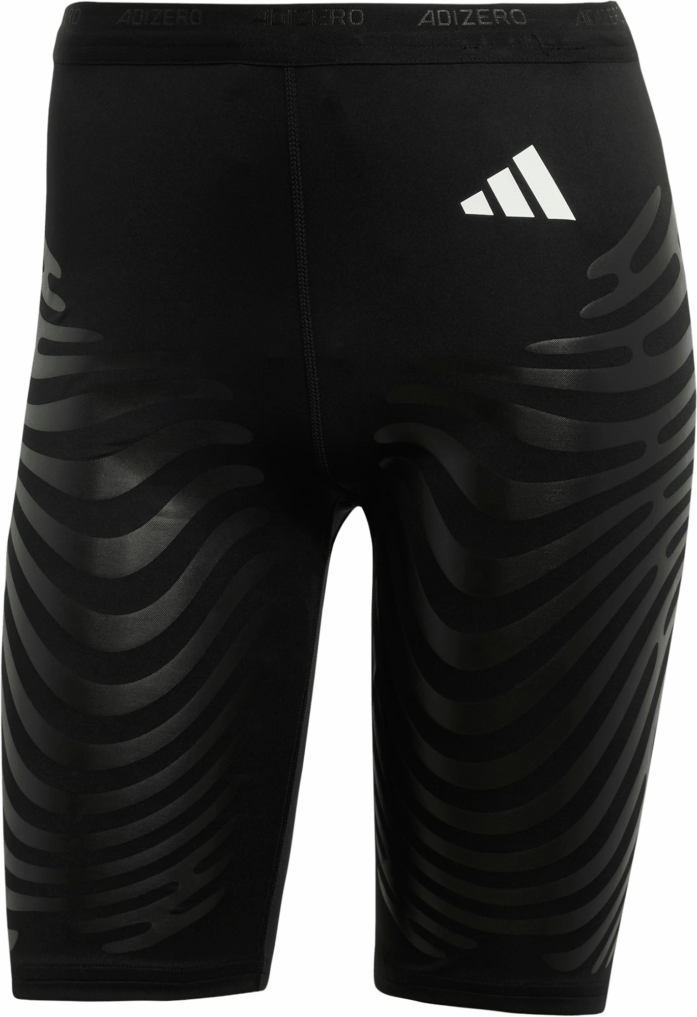 adidas Adizero Control Womens Short Running Tights - Black Clean Finish Sporty Layer