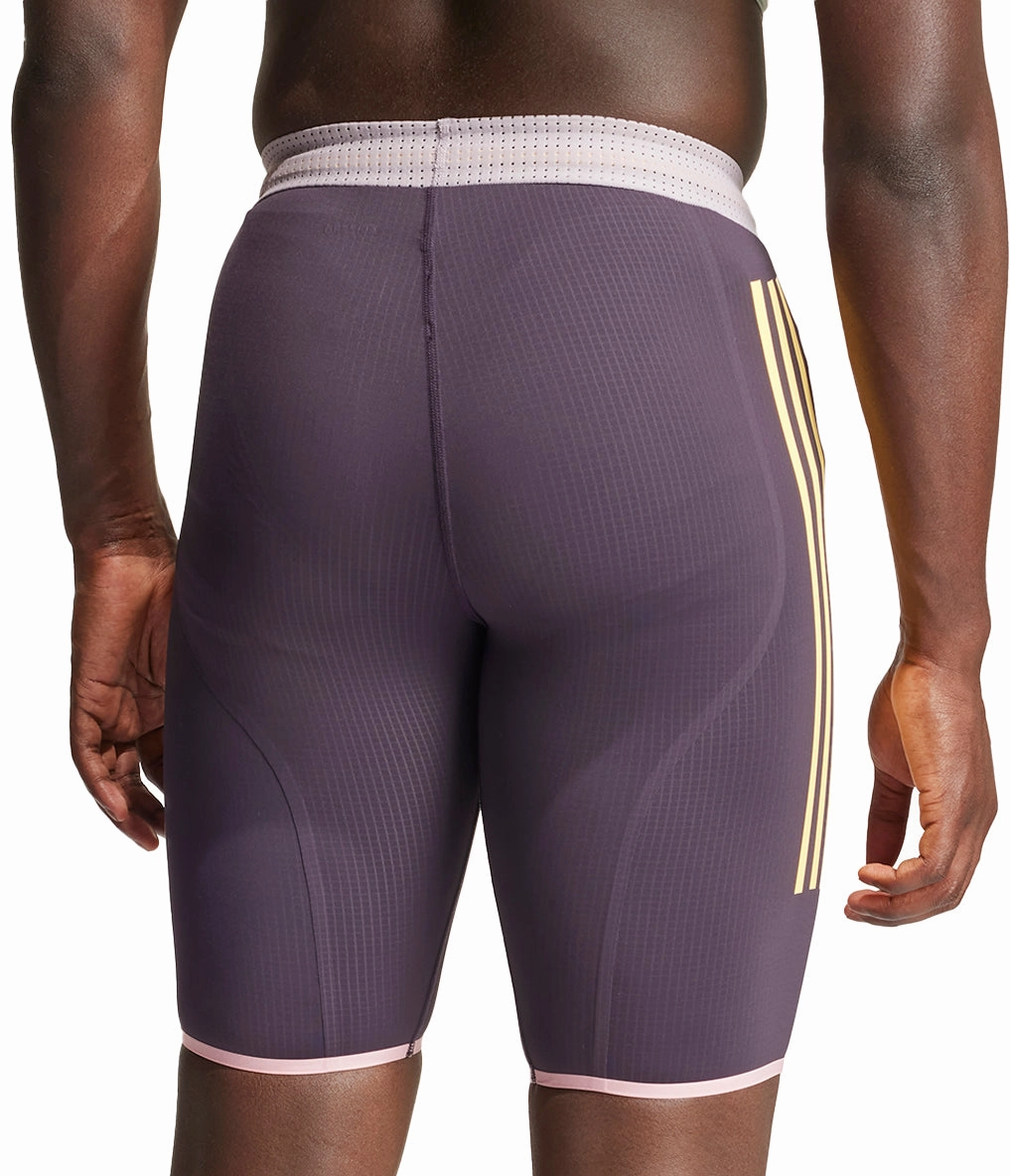 adidas Adizero Promo Mens Short Running Tights - Purple Daily Casual