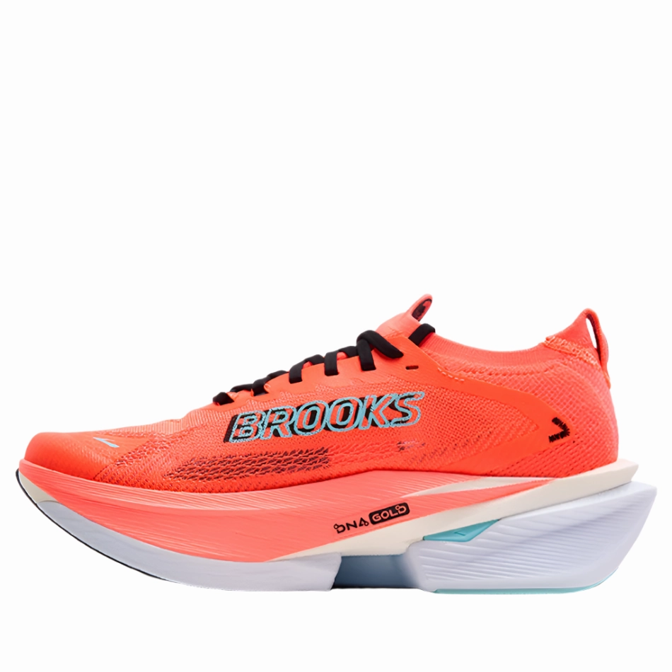 Accessories Minimalist Footwear Design Brooks Men's Hyperion Max 3 Running Shoes in Fiery Coral/Black/Atomizer AW25