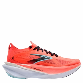 Brooks Men's Hyperion Max 3 Running Shoes in Fiery Coral/Black/Atomizer AW25 fast - paced suitable Hollow Core Technology