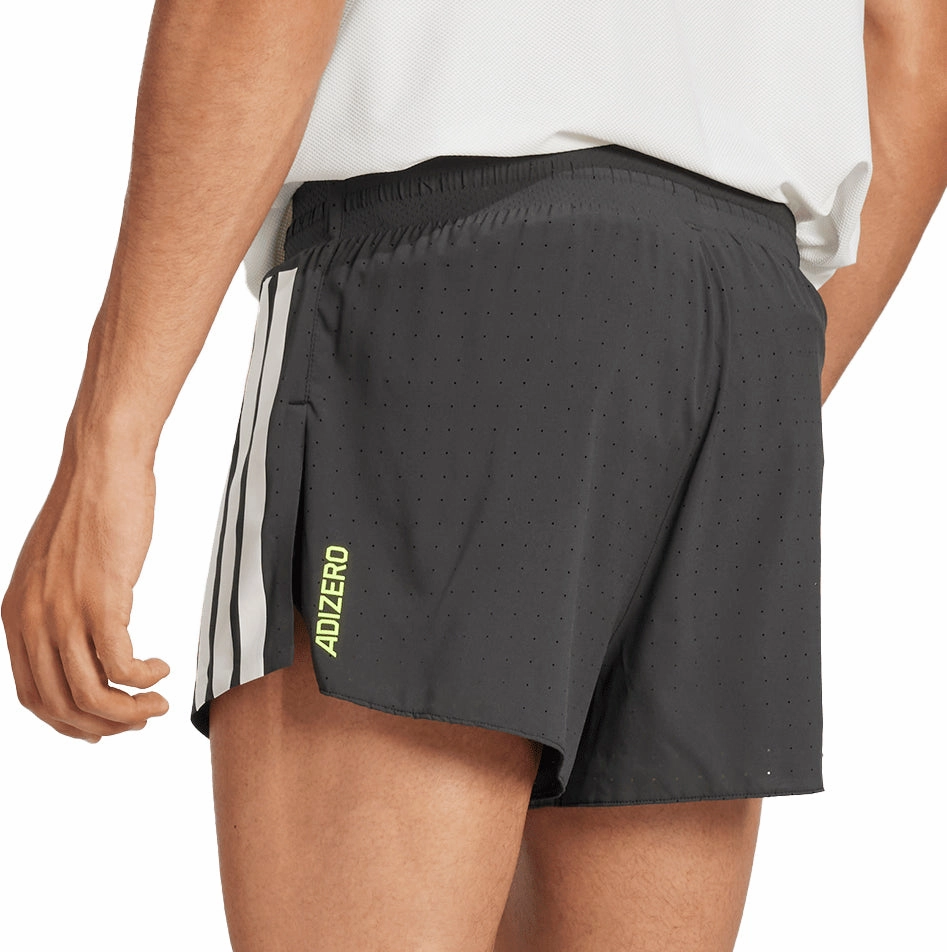 adidas Adizero 3 Inch Split Mens Running Shorts - Black Quick Response Fit Underwear