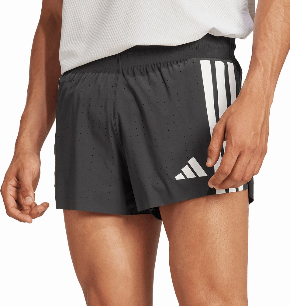 adidas Adizero 3 Inch Split Mens Running Shorts - Black Minimal Fit