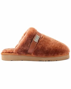 Australia Luxe Collective Grace Chestnut Suede Slipper Molded Midsole Wear resistant