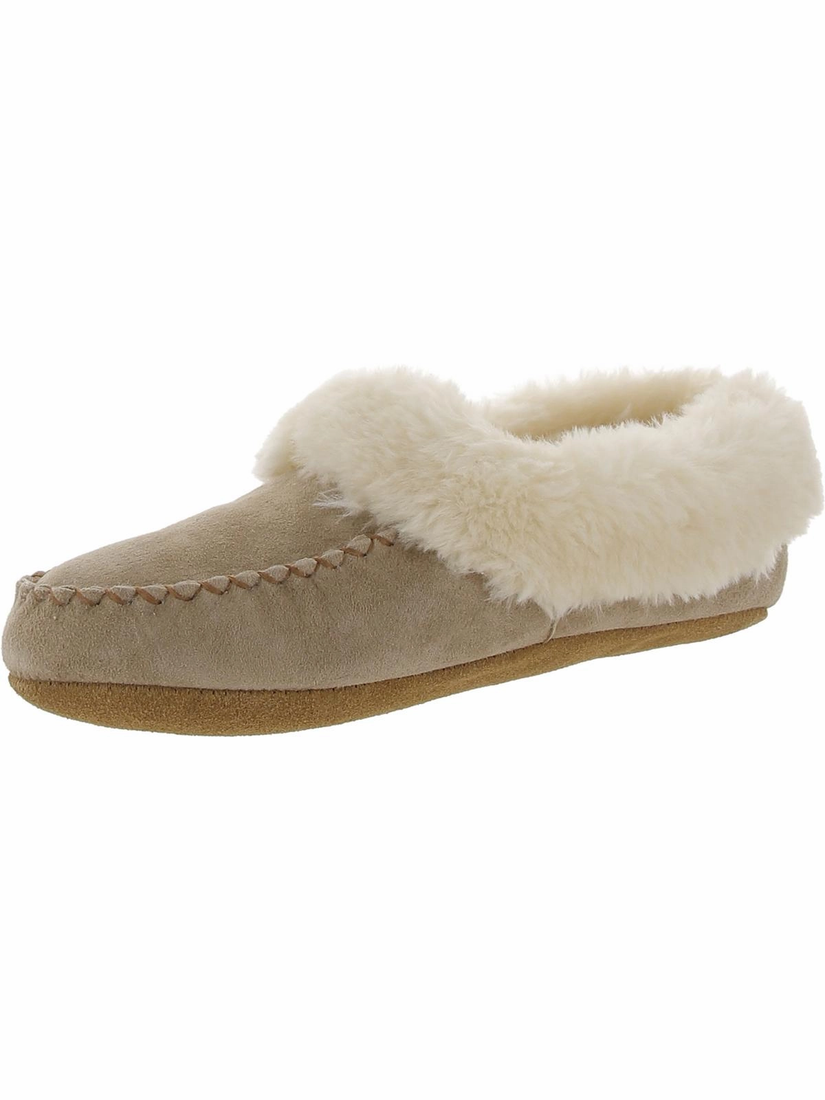 Quality Construction Performance Oriented Australian Bootie II Womens Suede Faux Fur Lined Moccasin Slippers