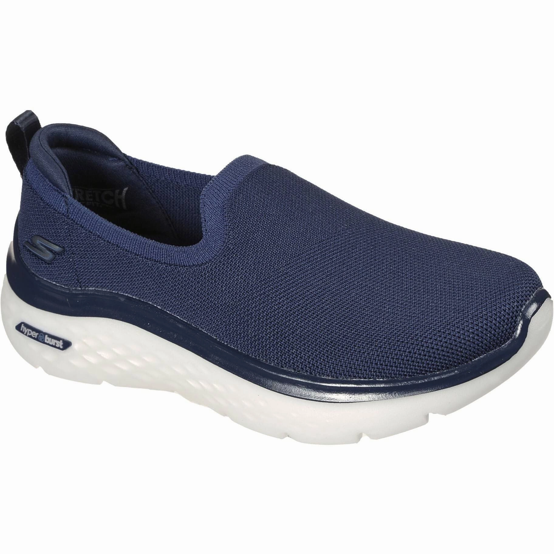 Water-Resistant Protection Nature Explorer Skechers GoWalk Hyper Burst Slip On Womens Walking Shoes - Navy