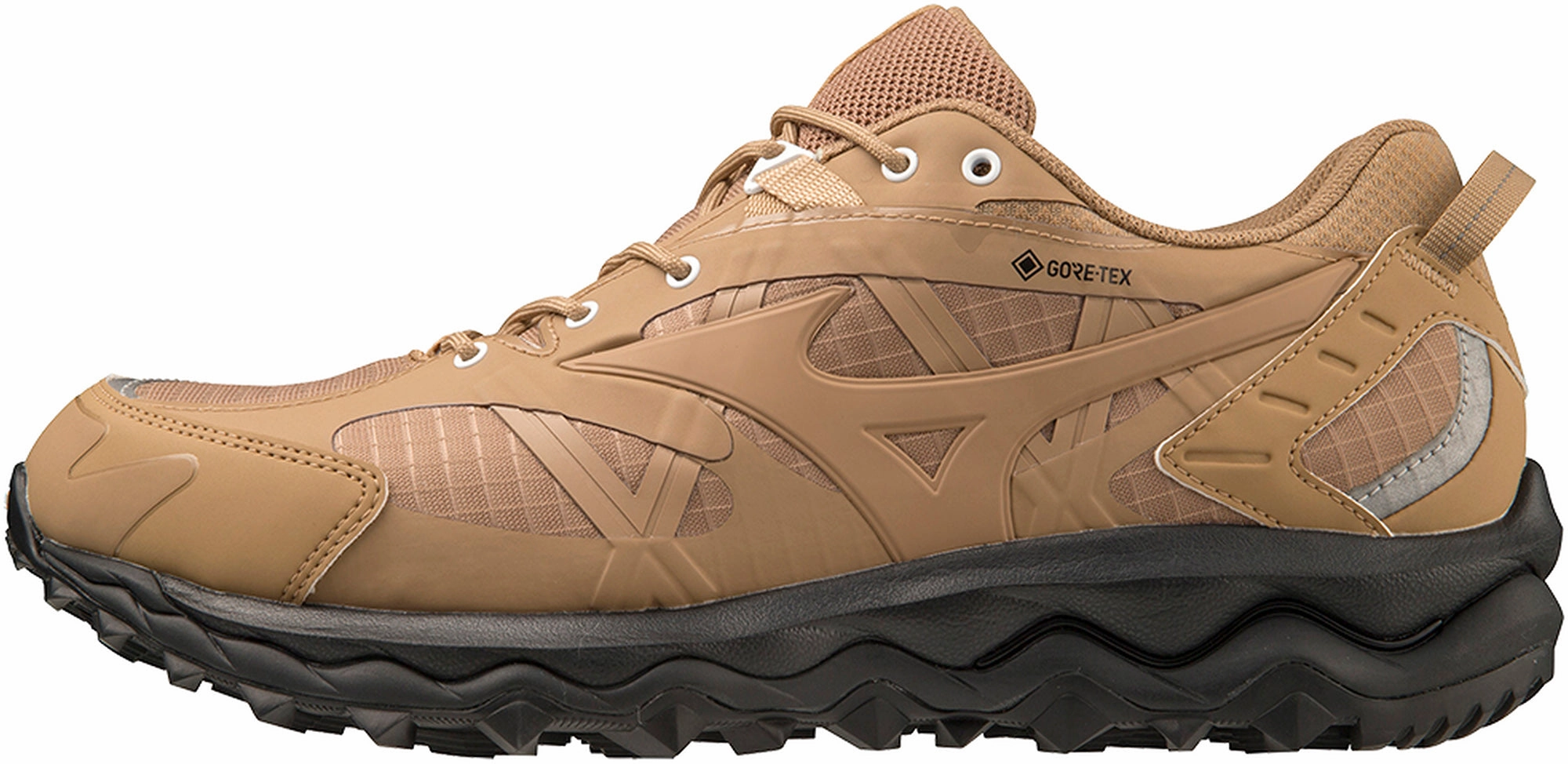 Long Distance Boots Trail Ready Boots Mizuno Wave Mujin TL GORE-TEX Mens Walking Shoes - Brown