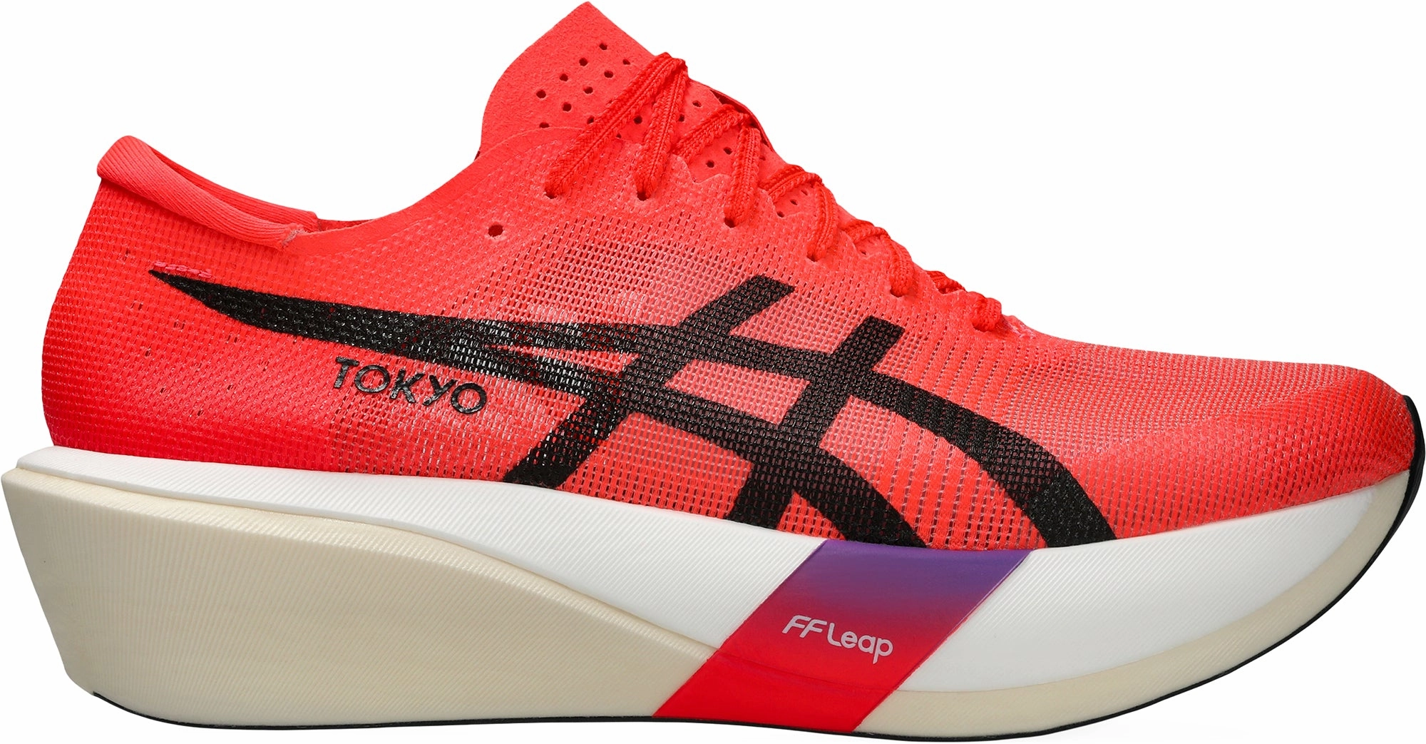 Asics MetaSpeed Edge Tokyo Mens Running Shoes - Red running in a school yard shoes