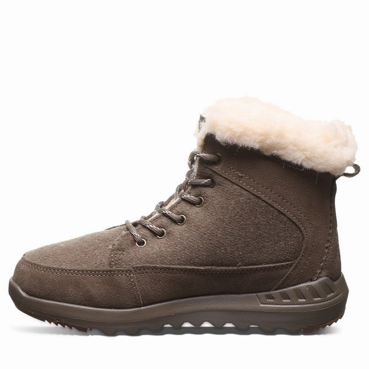 Bearpaw Cheryl Boots Mens  Brown Suede Sheepskin Lined Winter Boot JOBB1709 Washable Comfy All