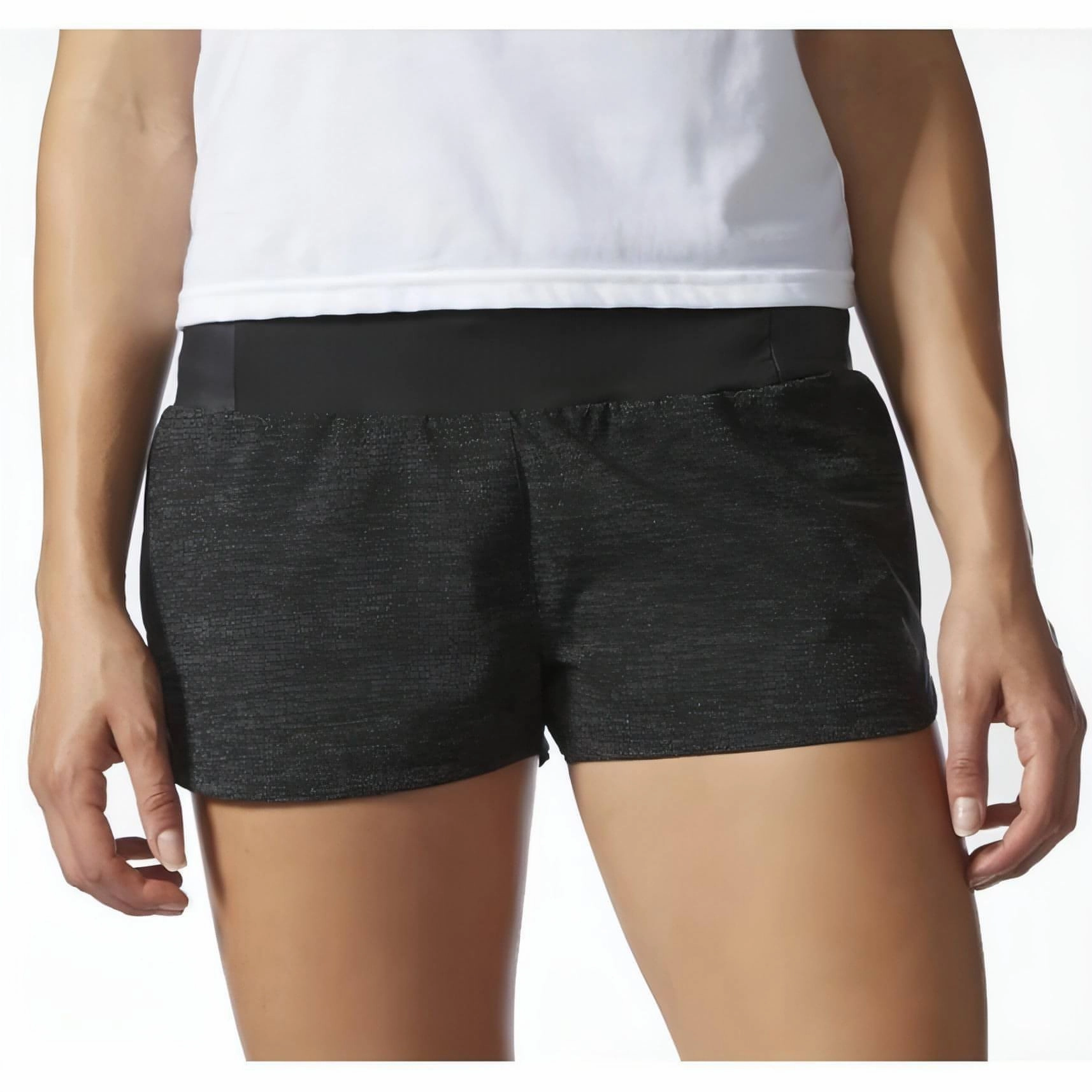 adidas Supernova Glide Womens Running Shorts - Black construction work
