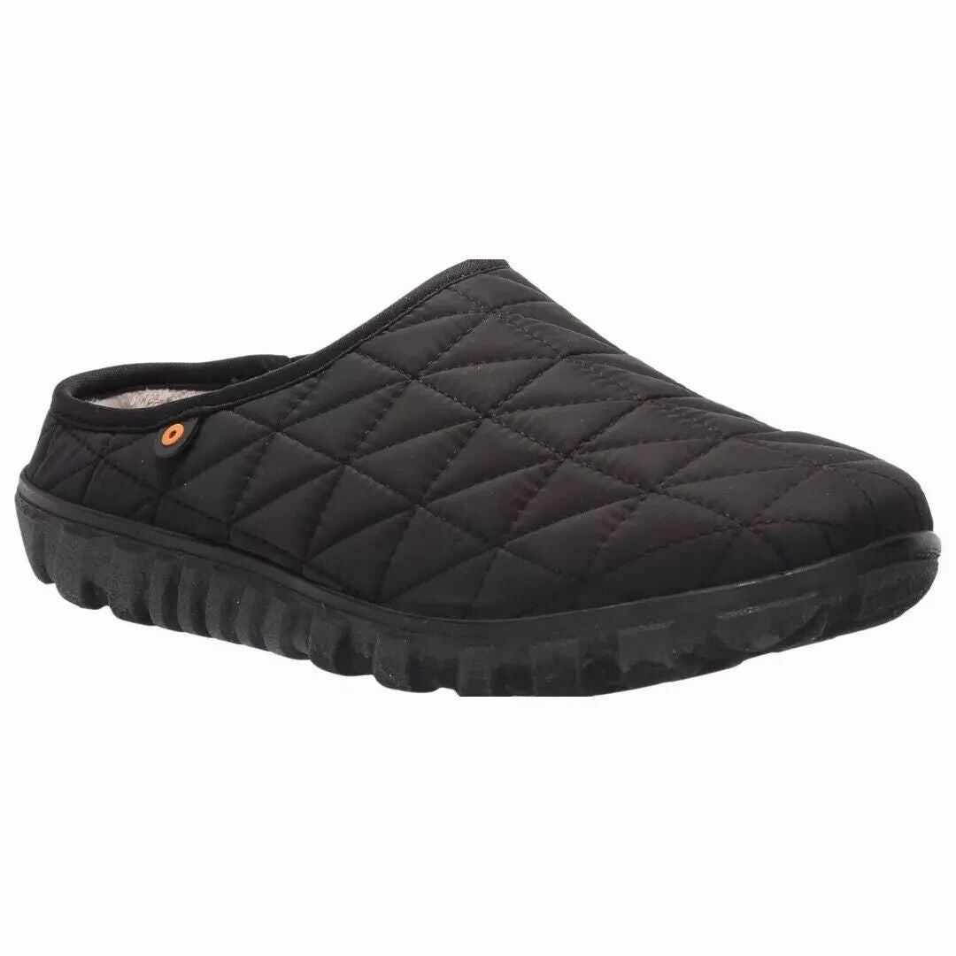 quick-drying Bogs Snowday II Slippers Women's US 8 Black Fleece Lined Casual Shoes ZPO2836