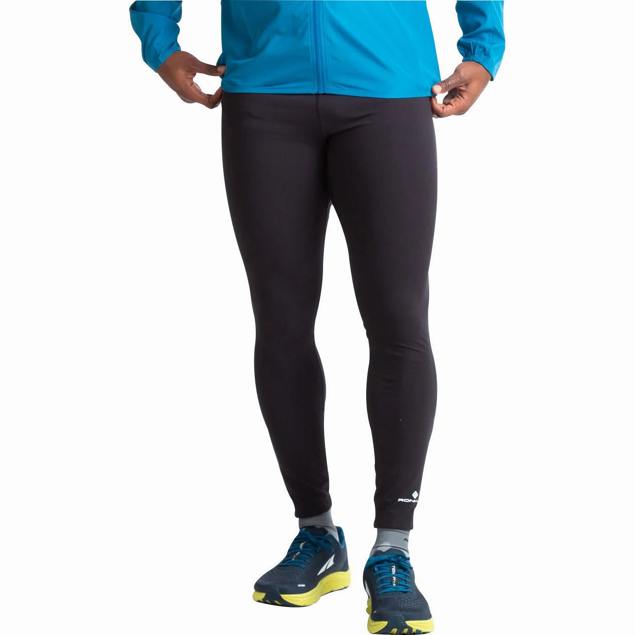 Ronhill Core Mens Long Running Tights - Black Core Fitwear
