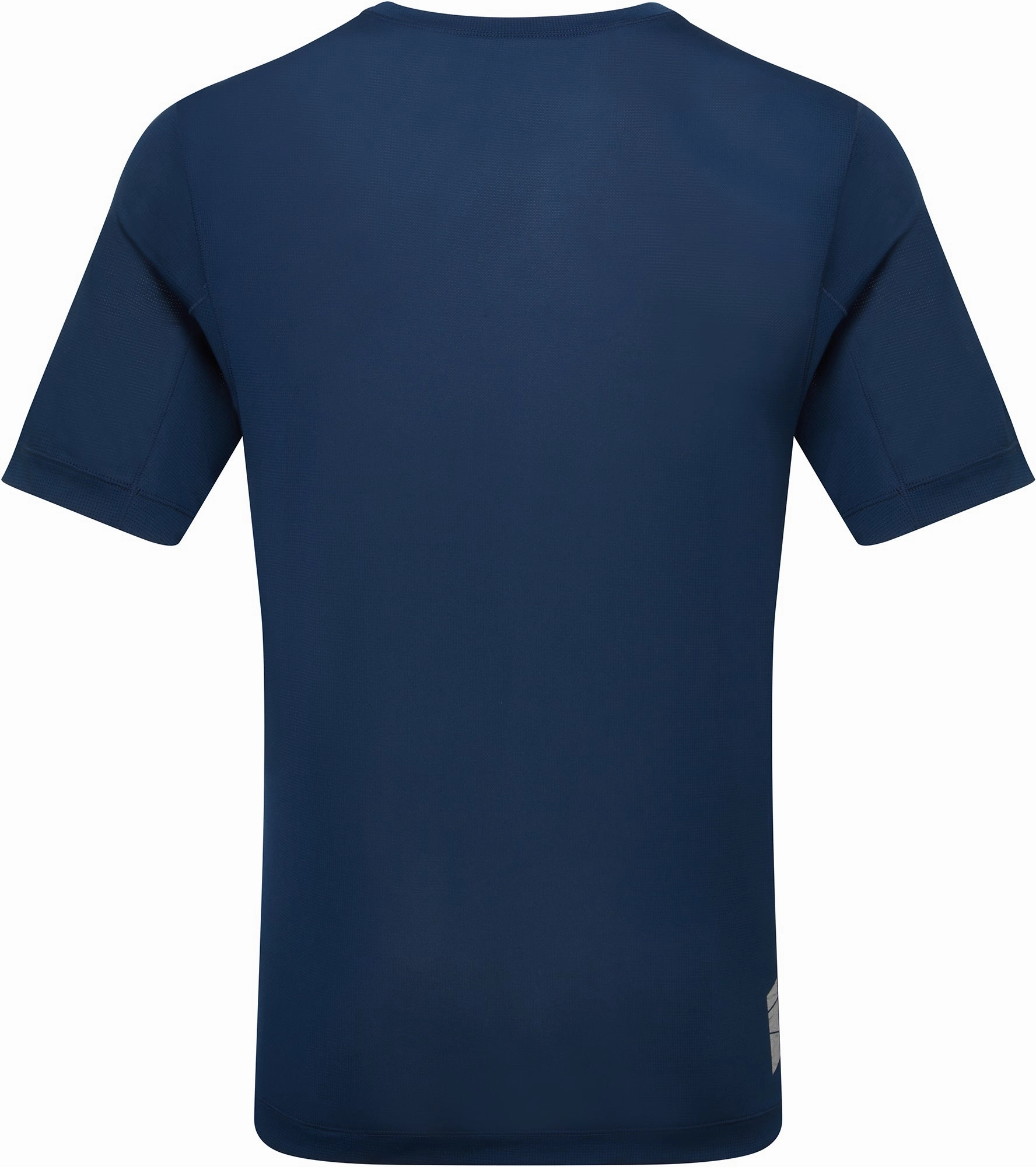 Ronhill Tech Short Sleeve Mens Running Top - Blue LayeredHemDetails