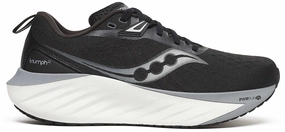 Saucony Triumph 22 Womens Running Shoes - Black Runners with High Arches