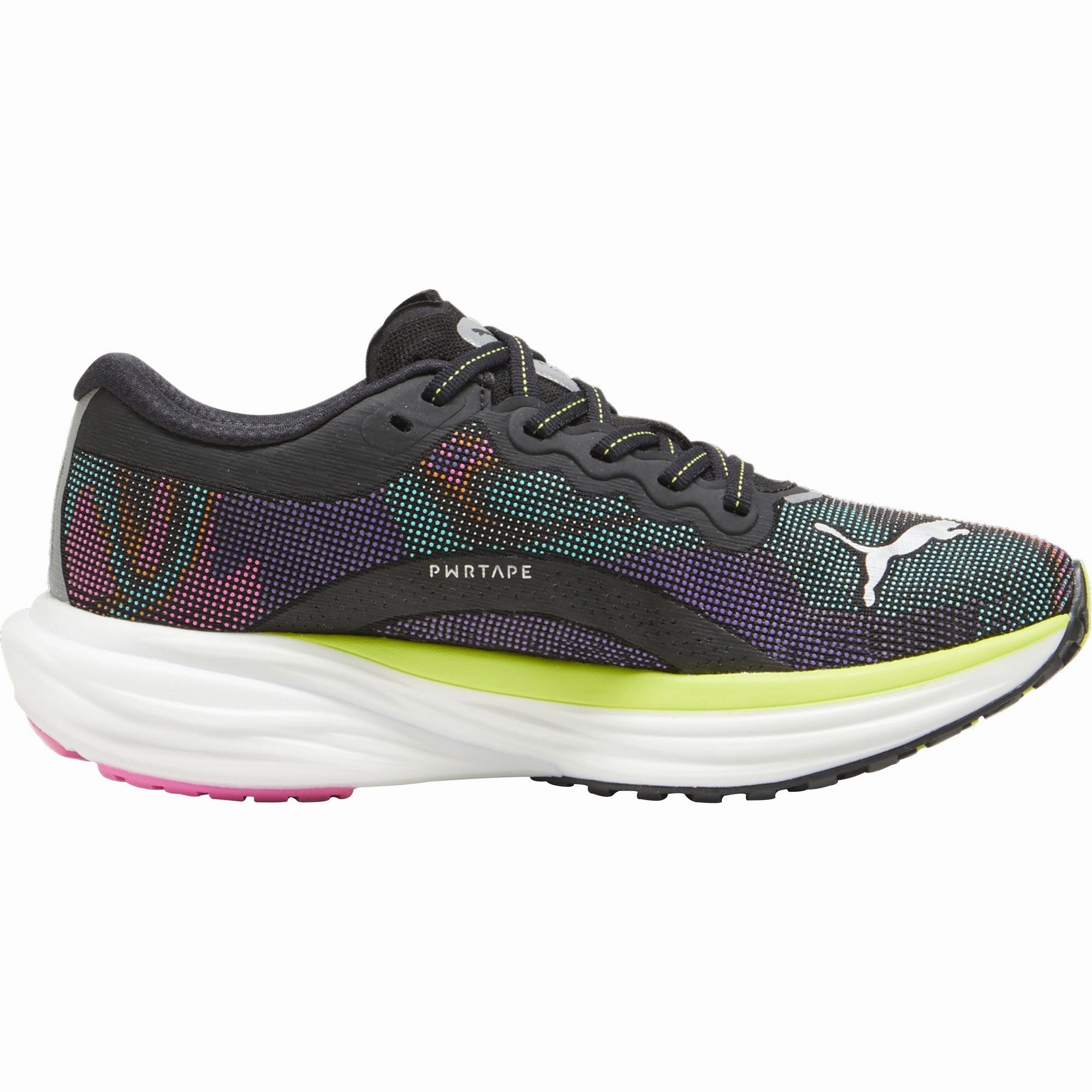 Puma Deviate Nitro 2 Womens Running Shoes - Black Water Resistant Material Smooth Lines
