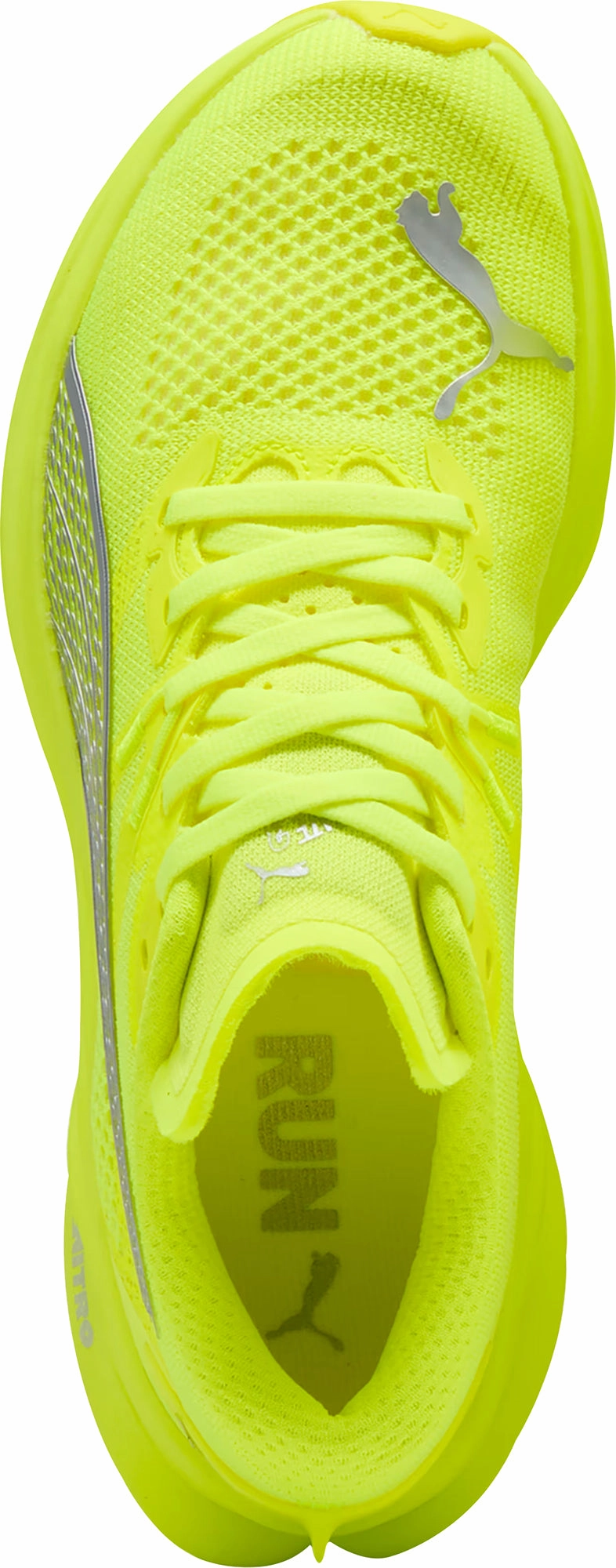 Recycled Rubber Sole Popular Pick Puma Deviate Nitro 3 Womens Running Shoes - Yellow