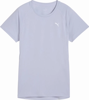 Puma Velocity Short Sleeve Womens Running Top - Blue Cozy Vibes
