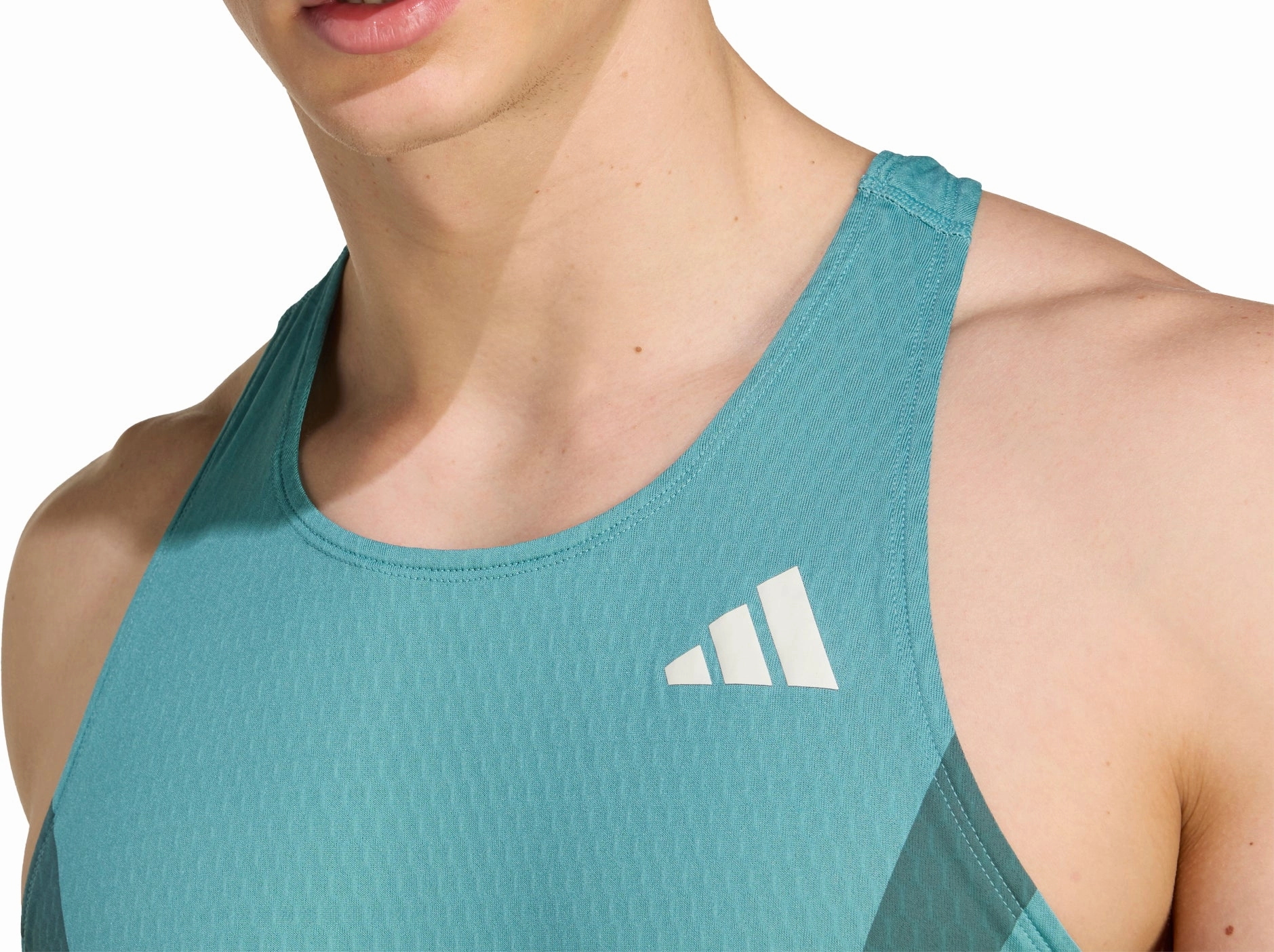 Wool adidas Adizero Archive Mens Running Vest - Green