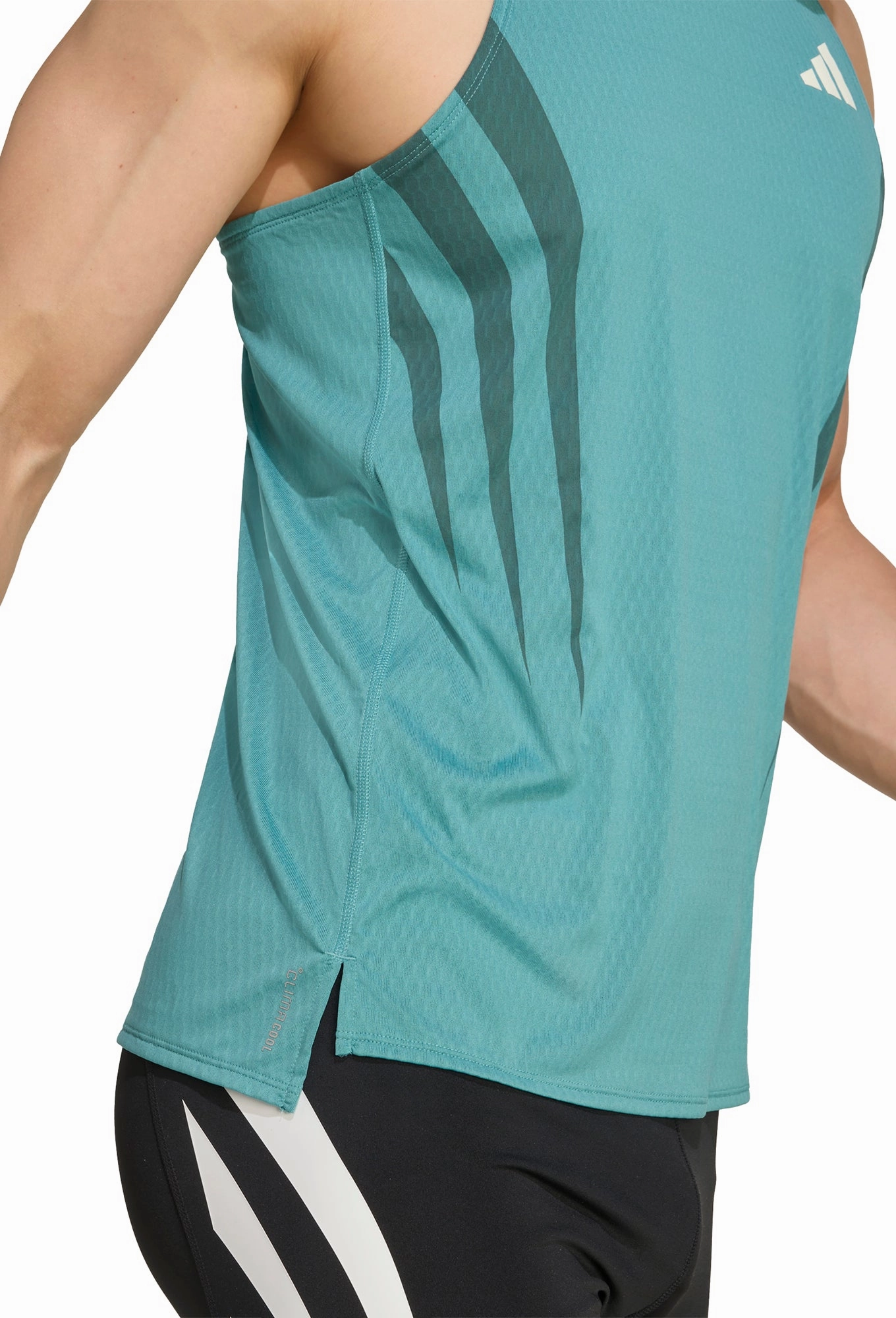 High Strength Stitching most adidas Adizero Archive Mens Running Vest - Green