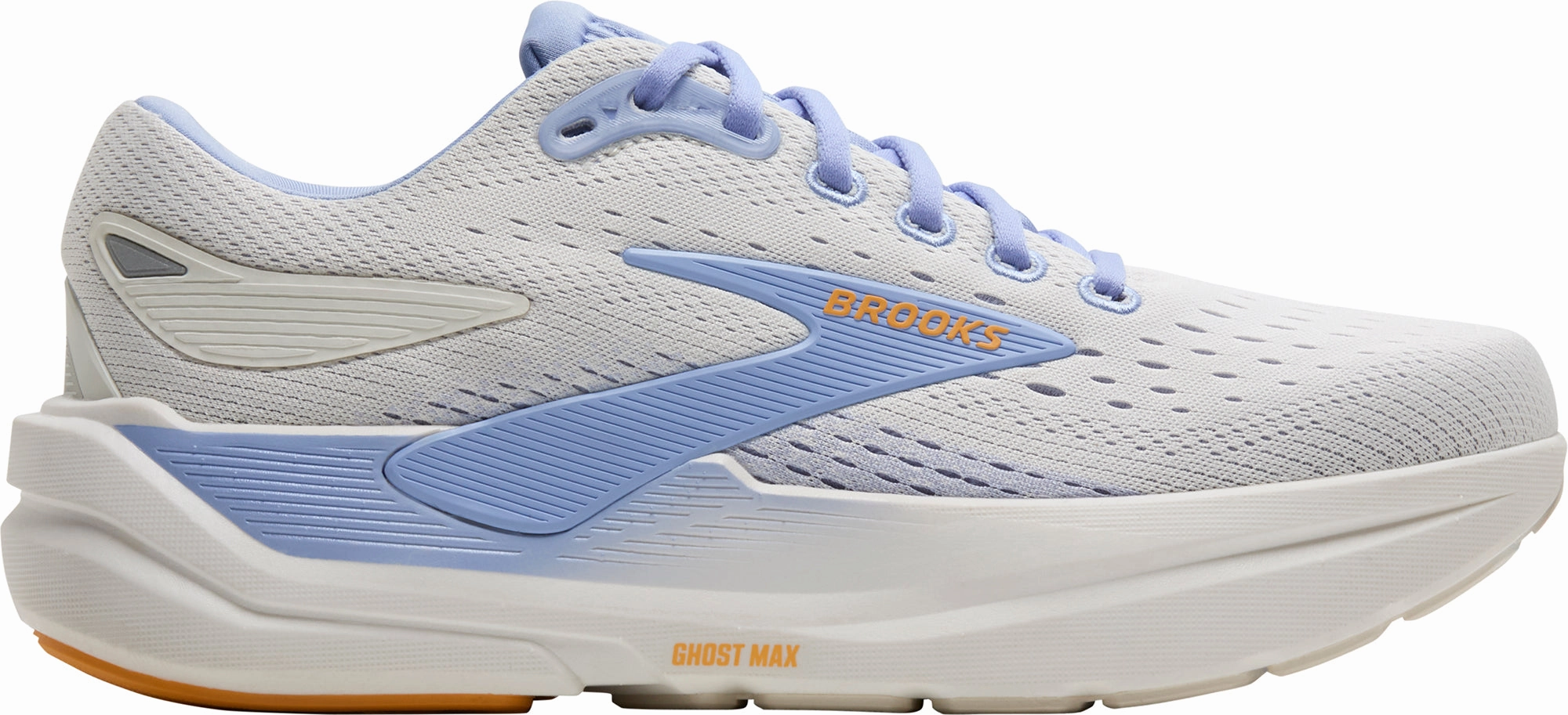 Thermal Regulating Strobel Lasted Brooks Ghost Max 3 Womens Running Shoes - Grey