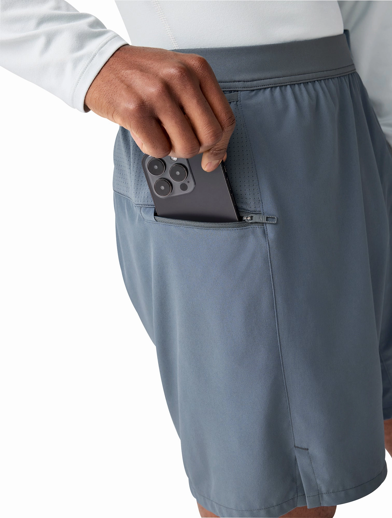 Durable Quality Brooks 7 Inch Journey 2 In 1 Mens Running Shorts - Grey