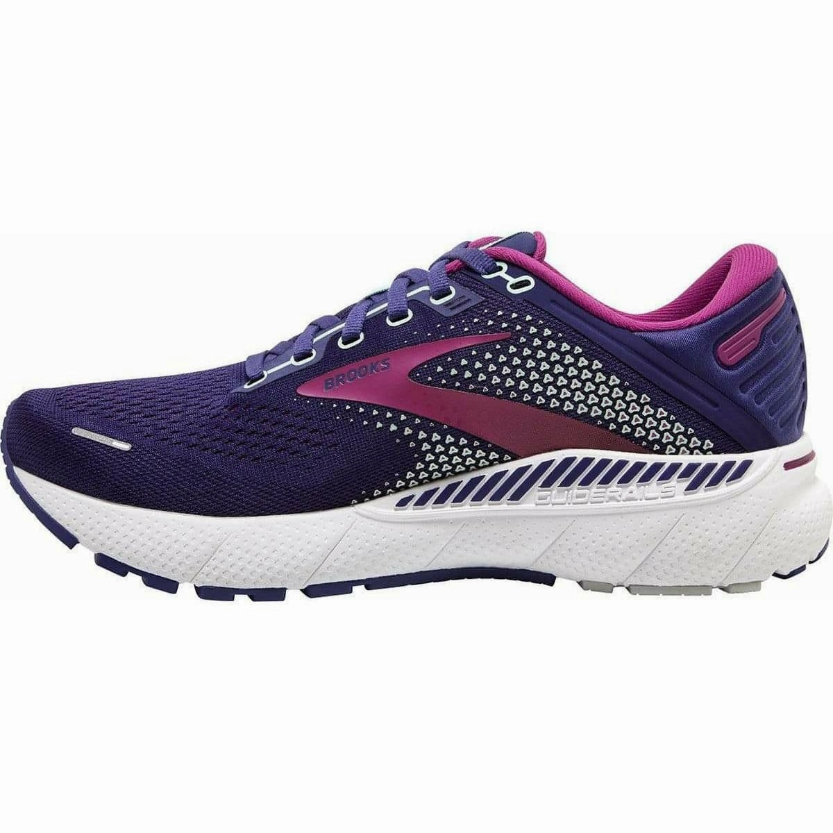 Seismic Pads Ventilated Lining Brooks Adrenaline GTS 22 Womens Running Shoes - Purple