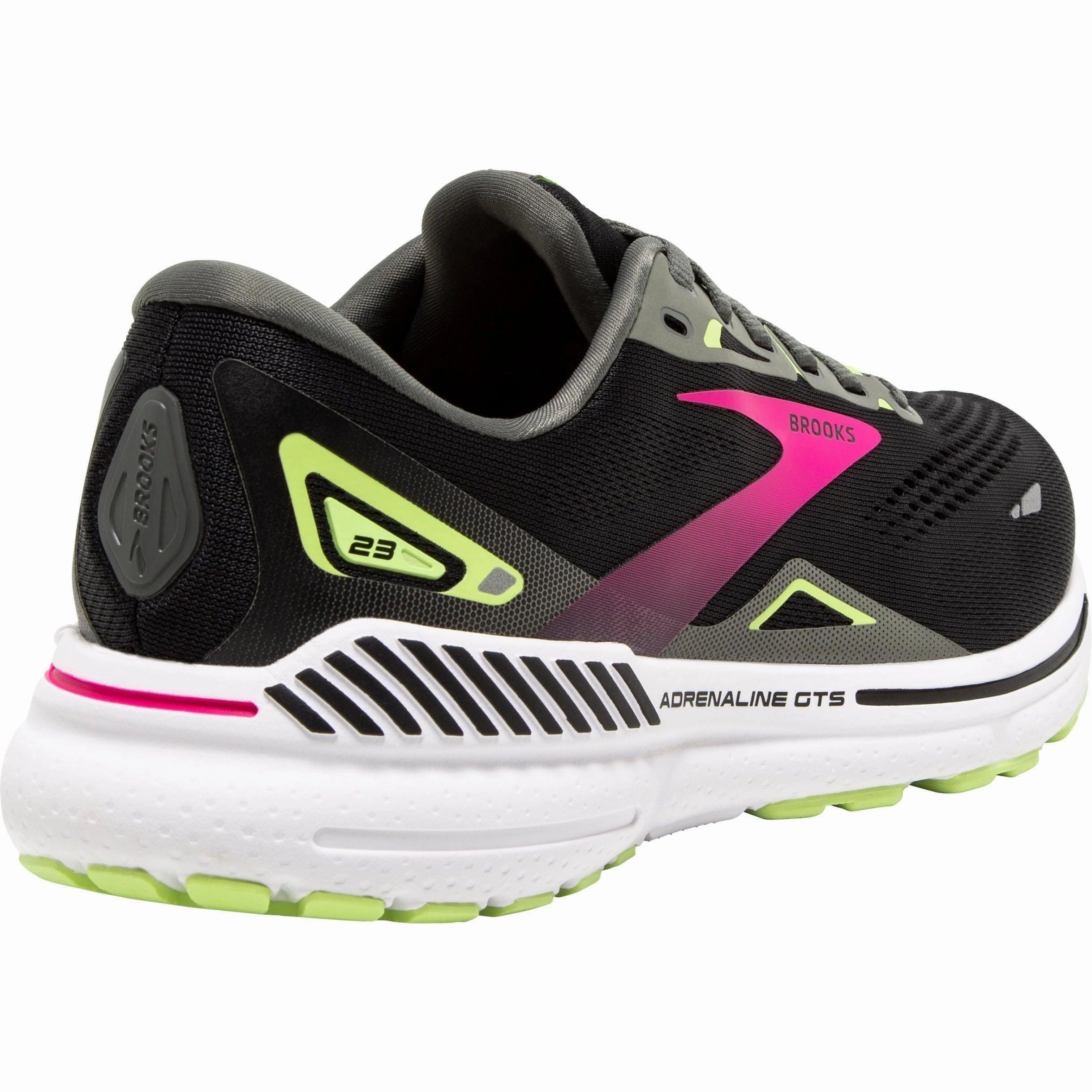 Brooks Adrenaline GTS 23 WIDE FIT Womens Running Shoes - Black running in parks kickboxing shoes