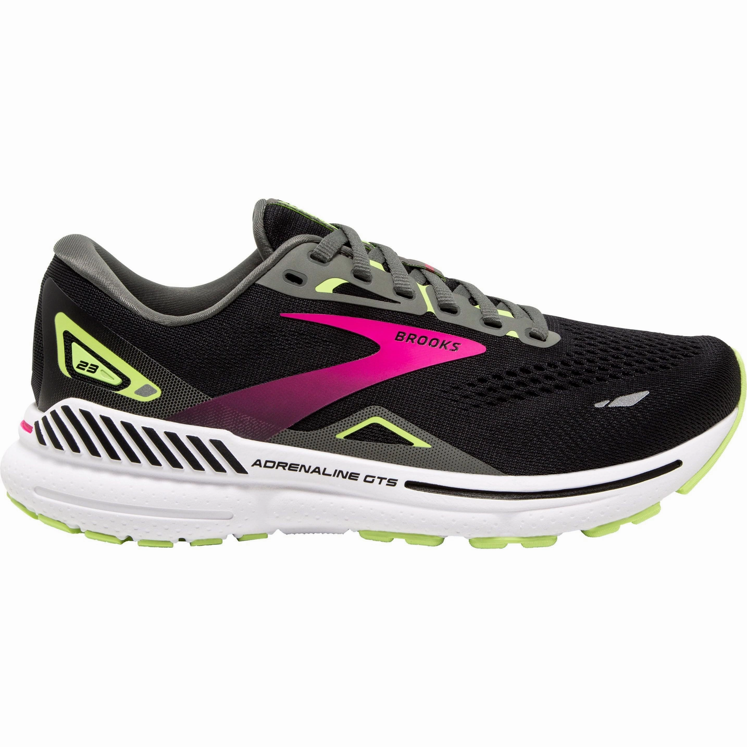 air - filled - feature shoes Brooks Adrenaline GTS 23 WIDE FIT Womens Running Shoes - Black