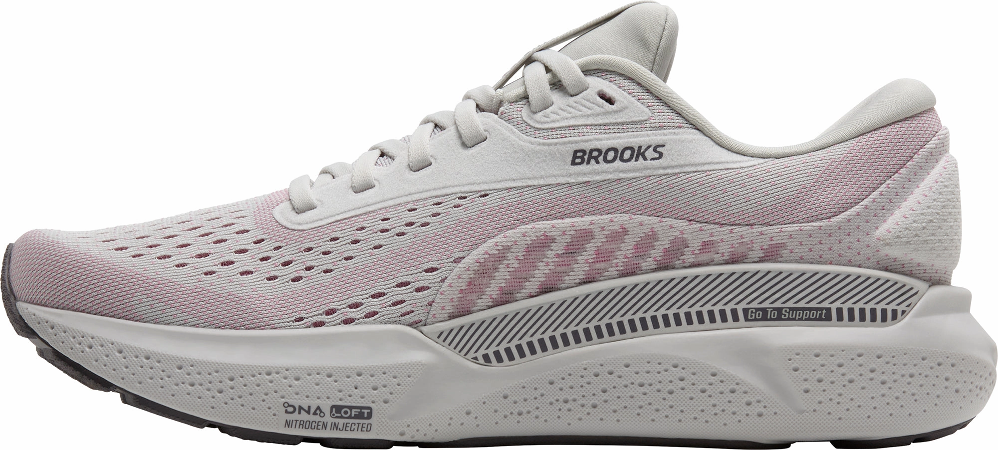Brooks Adrenaline GTS 24 Womens Running Shoes - Beige Ventilated Panels
