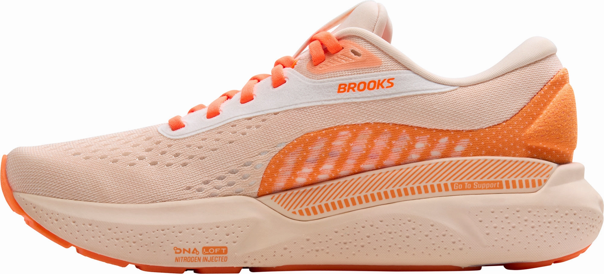 Abrasion Resistant Sole Brooks Adrenaline GTS 24 Womens Running Shoes - Orange