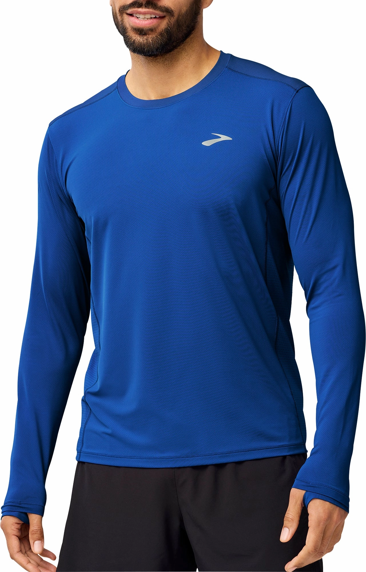 Brooks Atmosphere 3.0 Long Sleeve Mens Running Top - Blue kids' machine - washable
