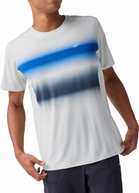 Brooks Atmosphere 3.0 Short Sleeve Mens Running Top - Green Slim Style Versatile Comfort Style