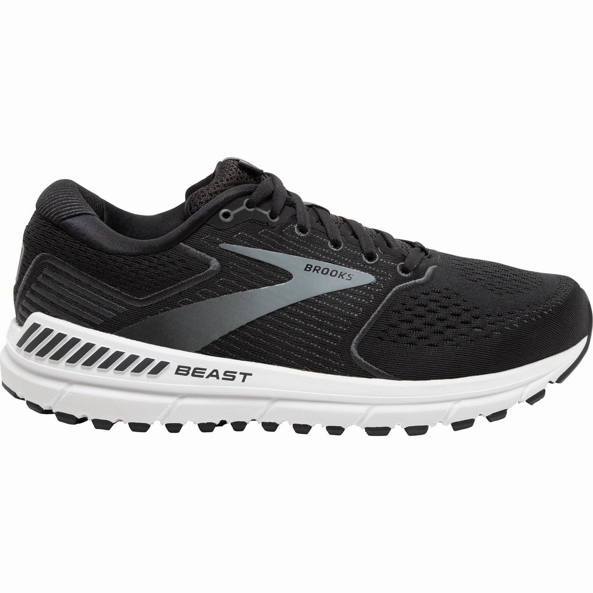 day - visibility shoes Supportive Midsole Arch Brooks Beast 20 WIDE FIT Mens Running Shoes - Black