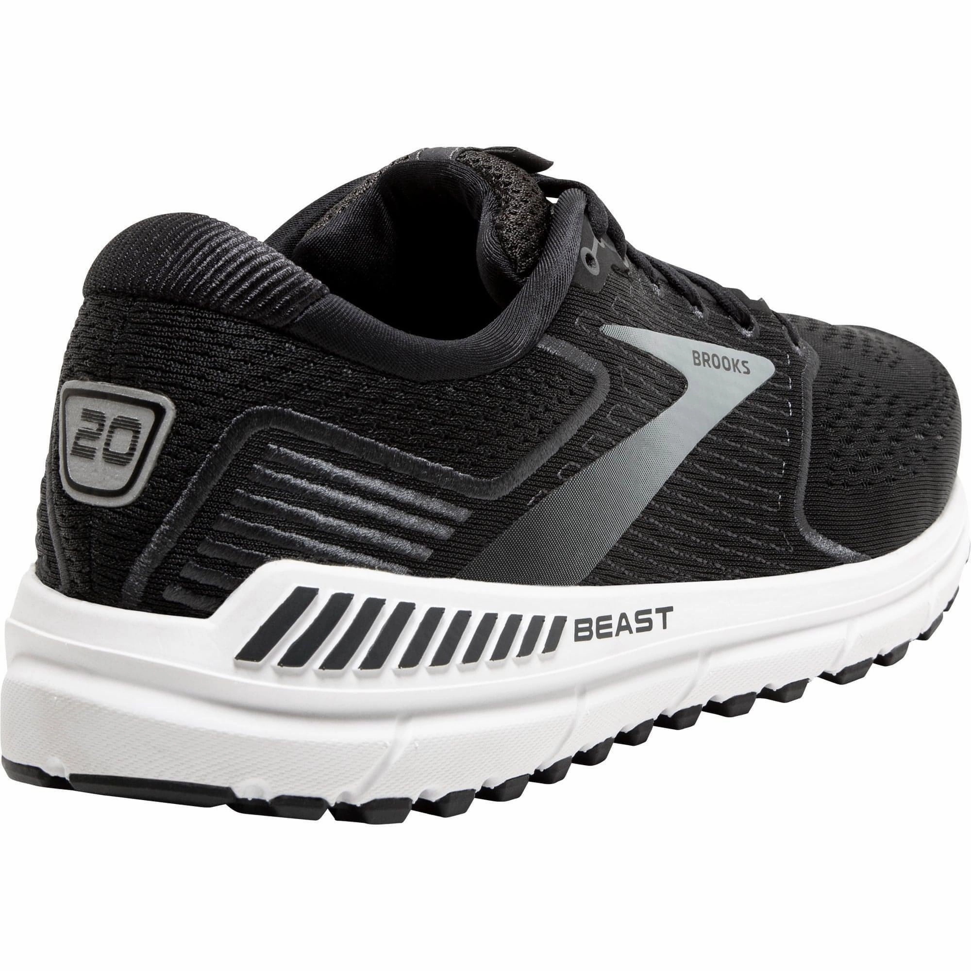 Brooks Beast 20 WIDE FIT Mens Running Shoes - Black Rebound Energy Pods race - day shoe preparedness