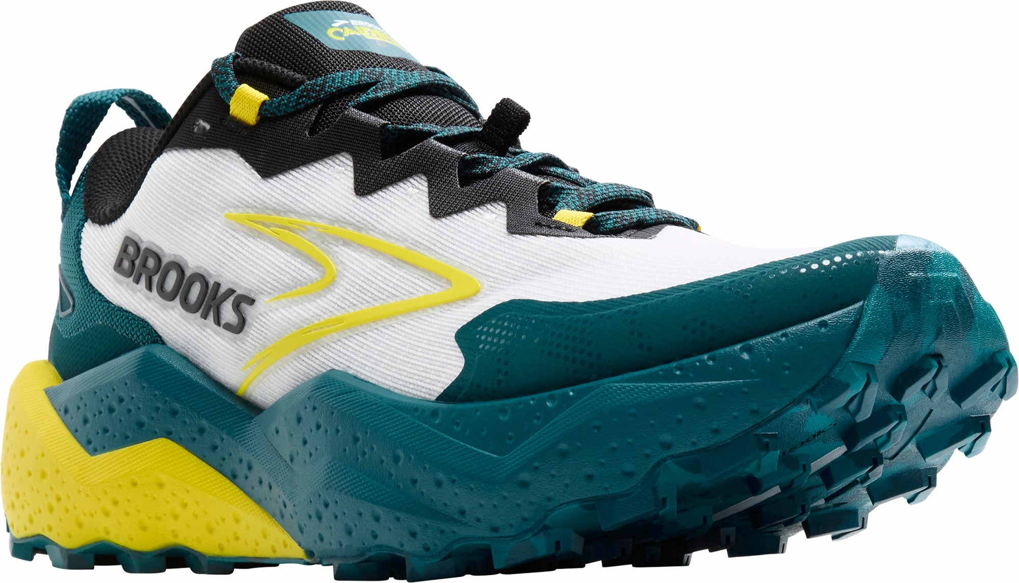 Lockdown Strap premium - quality - luxury shoes Brooks Caldera 8 Mens Trail Running Shoes - White