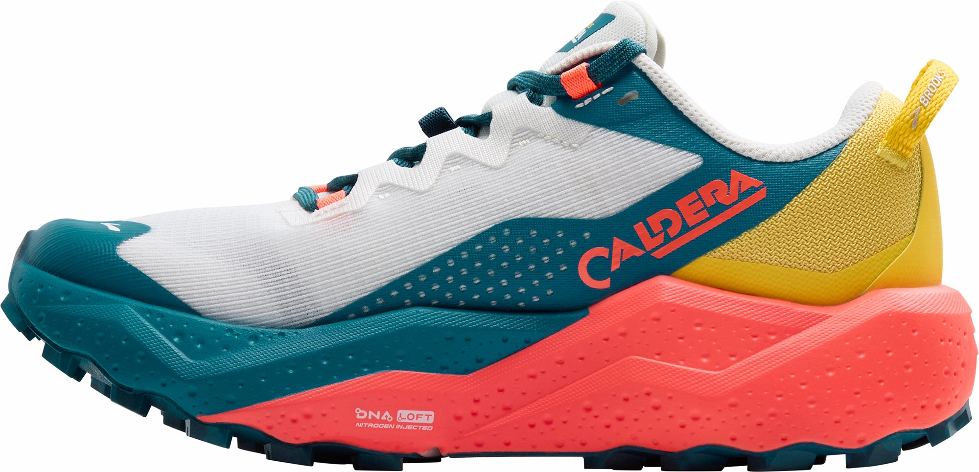 Brooks Caldera 8 Womens Trail Running Shoes - White Good Grip