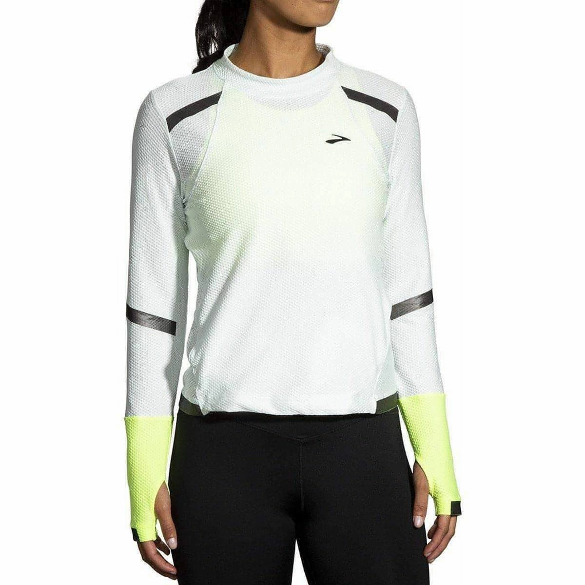 Brooks Carbonite Long Sleeve Womens Running Top - Grey Sandals concert