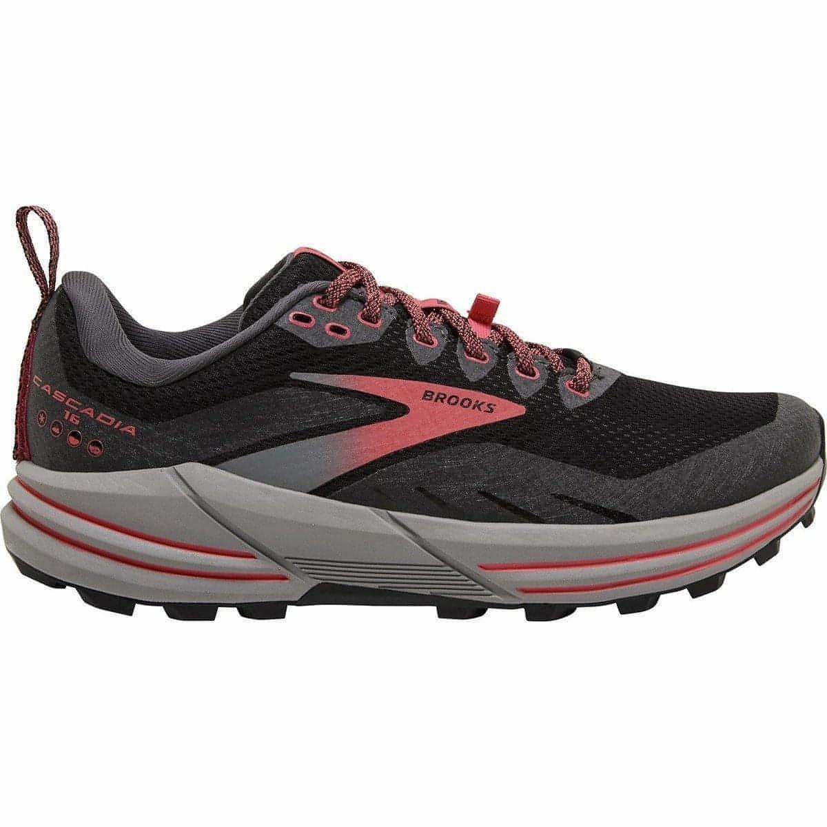Brooks Cascadia 16 GORE-TEX Womens Trail Running Shoes - Black mesh material