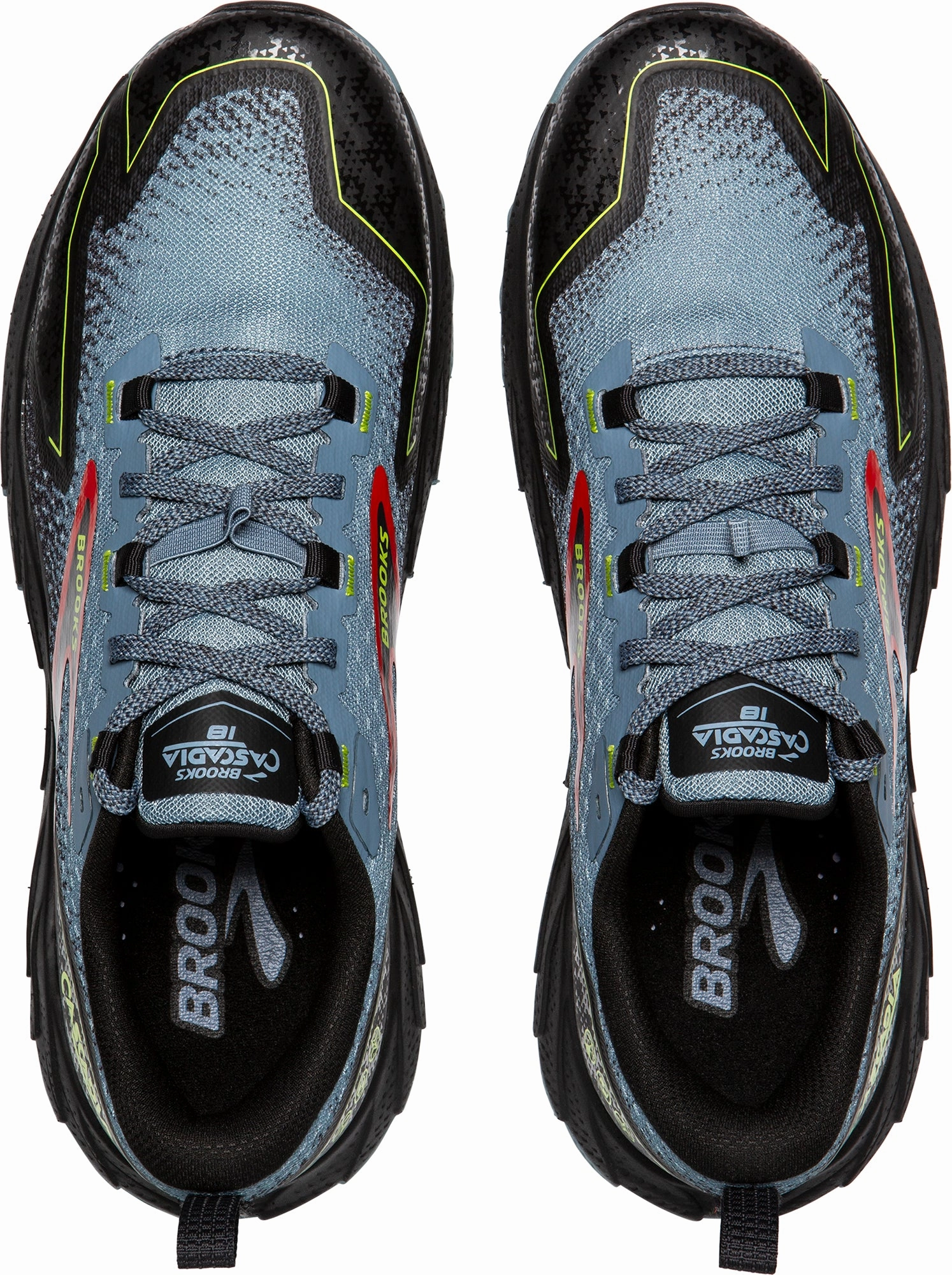 Brooks Cascadia 18 Mens Trail Running Shoes - Blue spring - fitting