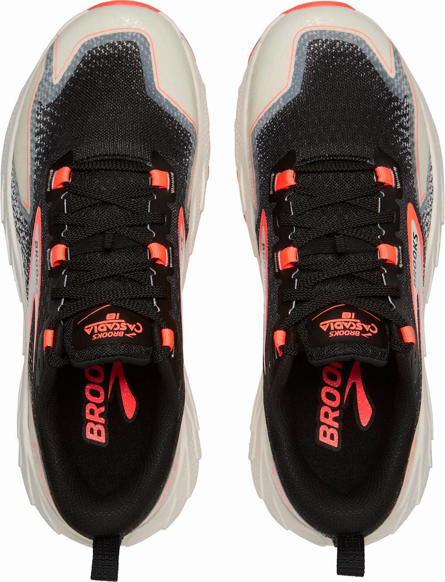 Brooks Cascadia 18 Womens Trail Running Shoes - Black Anti Torsion Plate gym - ready shoe readiness