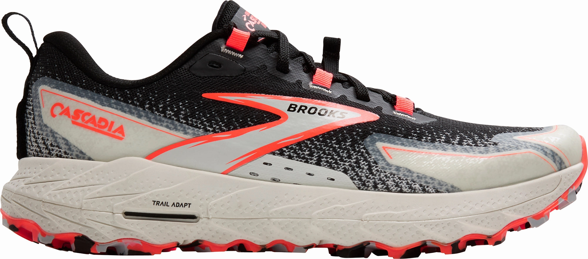 Brooks Cascadia 18 Womens Trail Running Shoes - Black animal - themed running gear