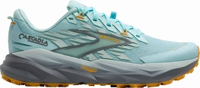 Brooks Cascadia 19 Womens Trail Running Shoes - Blue stylish running shoes