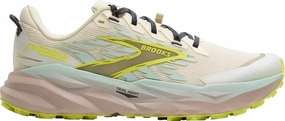 Agile Response Brooks Cascadia 19 Womens Trail Running Shoes - Cream