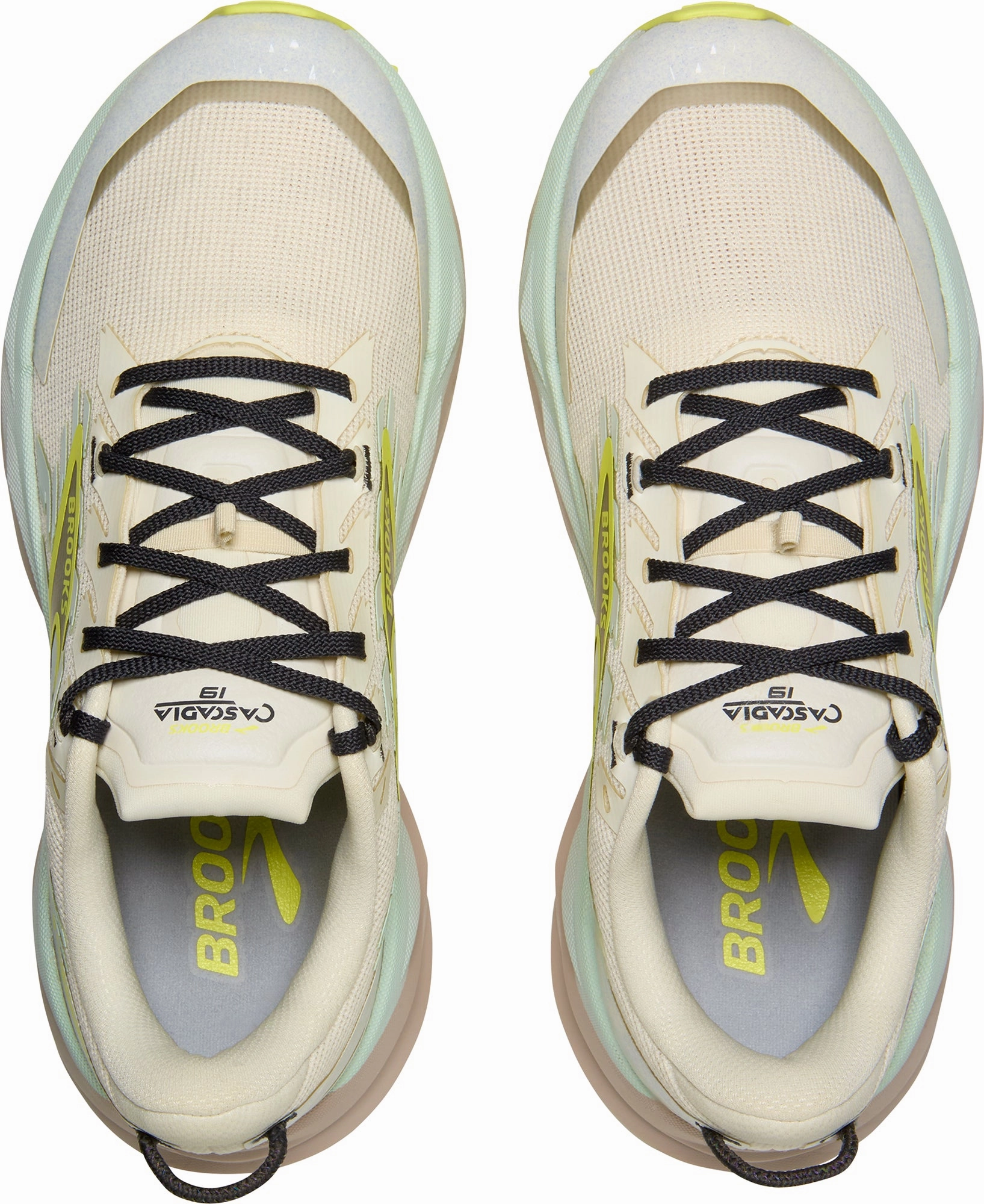 Centered Balance Tech Brooks Cascadia 19 Womens Trail Running Shoes - Cream