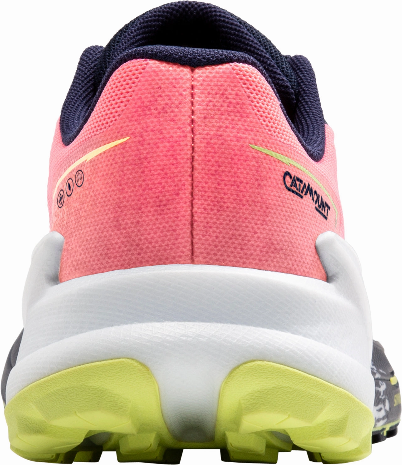 Heel Pad Multi Layer Cushion Stack Brooks Catamount 3 Womens Trail Running Shoes - Pink